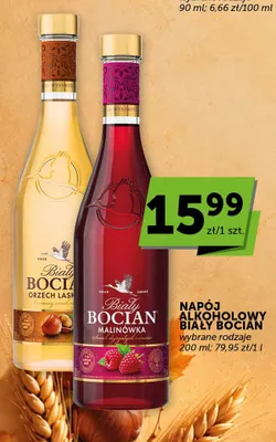 Napój alkoholowy Biały Bocian orzech laskowy promocja w ABC