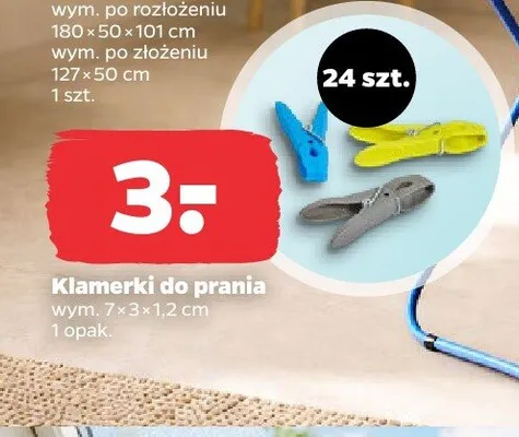 Klamerki do prania Aquantic 24-pak promocja w Netto