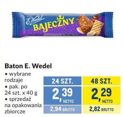 Baton E. Wedel bajeczny promocja w Makro