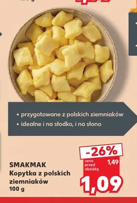 Kopytka z polskich ziemniaków Smakmak promocja w Kaufland
