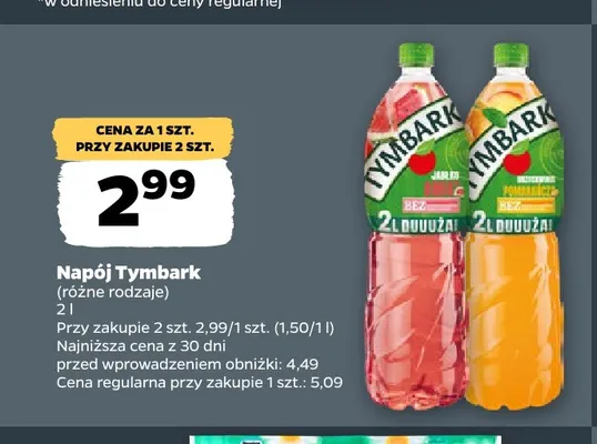 Napój Tymbark promocja w Netto
