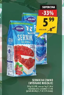 Sernik na zimno Gellwe promocja w Arhelan