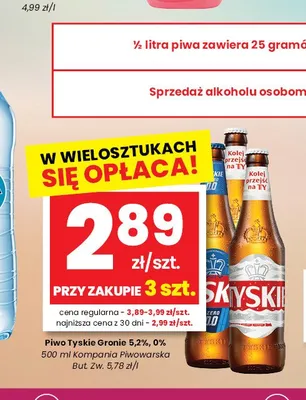 Piwo Tyskie Gronie promocja w emma MARKET
