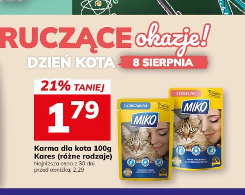 Karma dla kota Miko z cielęciną promocja w Hitpol