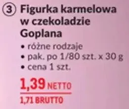 Figurka karmelowa w czekoladzie różne rodzaje promocja w Makro