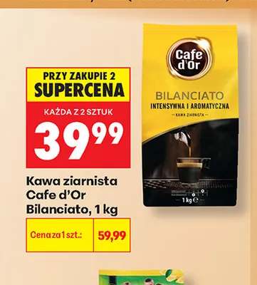 Kawa ziarnista Cafe d'Or Bilanciato promocja w Biedronka