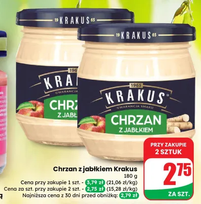 Chrzan z jabłkiem promocja w Dino