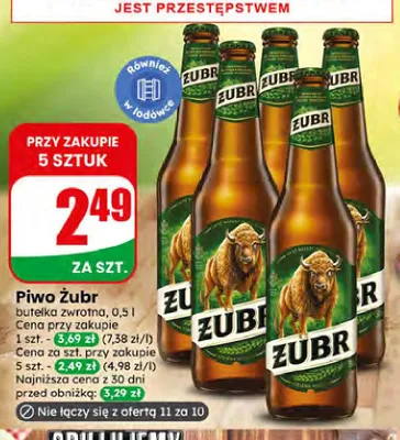 Piwo Żubr promocja w Dino