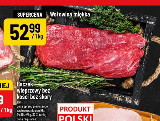 Wołowina miękka promocja w POLOmarket
