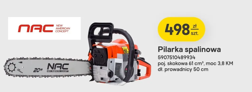 Pilarka spalinowa Nac promocja w Castorama