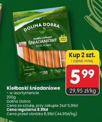 Kiełbaski śniadaniowe śląskie Dolina Dobra promocja w Market Point