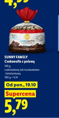 Czokowafle z polewą czekoladową Sunny Family promocja w Lidl