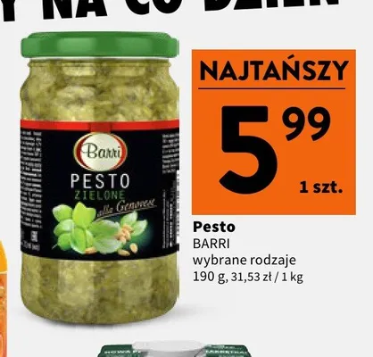 Sos pesto Barri promocja w Intermarche