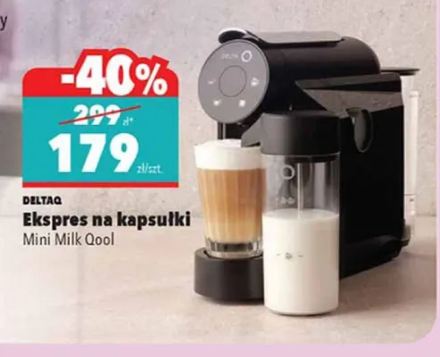 Ekspres na kapsułki Mini Milk Qool promocja w Biedronka