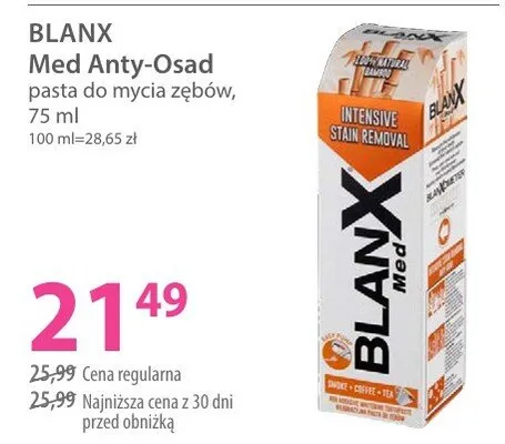 Pasta do mycia zębów Max Anty-Osad promocja w Hebe