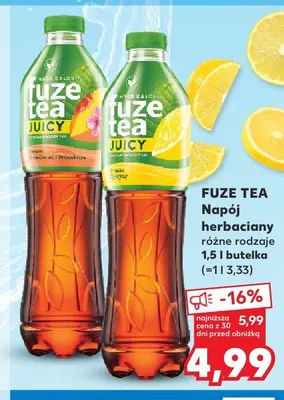 Napój herbaciany Fuze Tea cytrynowy promocja w Kaufland