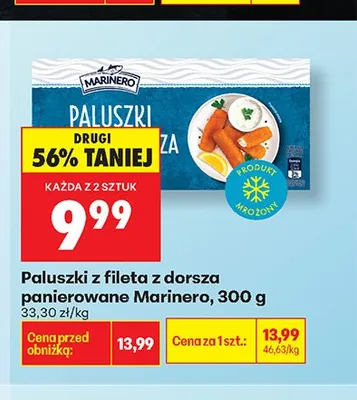 Paluszki z fileta z dorsza panierowane Marinero promocja w Biedronka