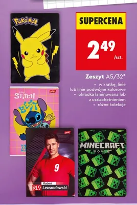 Zeszyt A5 32 kartki w linie St. Majewski promocja w Biedronka
