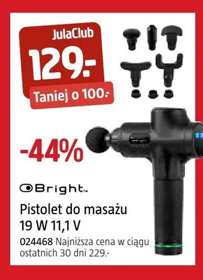 Pistolet do masażu Bright promocja w Jula