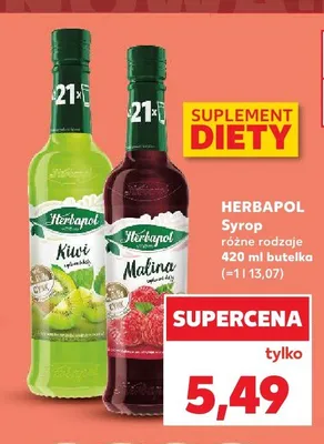 Syrop Herbapol Malina promocja w Kaufland
