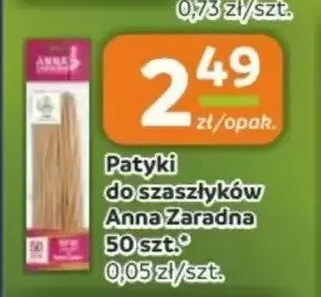 Patyki do szaszłyków Anna Zaradna promocja w Gama