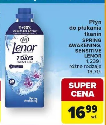 Płyn do płukania tkanin 7 Days Fresh Bed Spring Awakening promocja w Carrefour