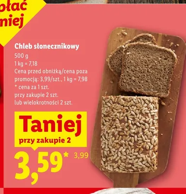 Chleb słonecznikowy promocja w Lidl