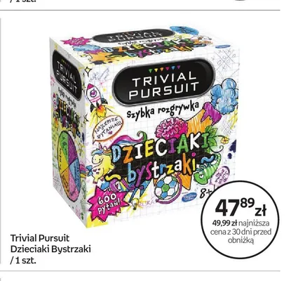Gra planszowa Trivial Pursuit Dzieciaki Bystrzaki promocja w Empik