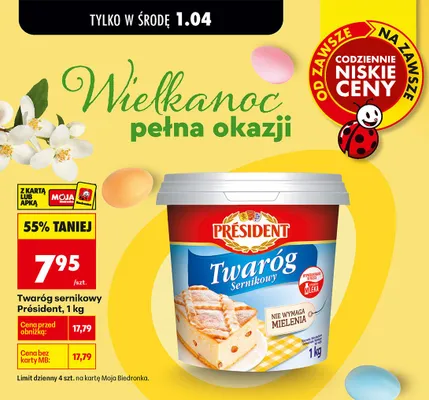 Twaróg sernikowy promocja w Biedronka