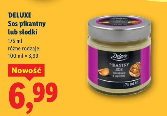 Sos pikantny lub słodki promocja w Lidl