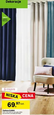 Zasłona DUBBO promocja w Leroy Merlin