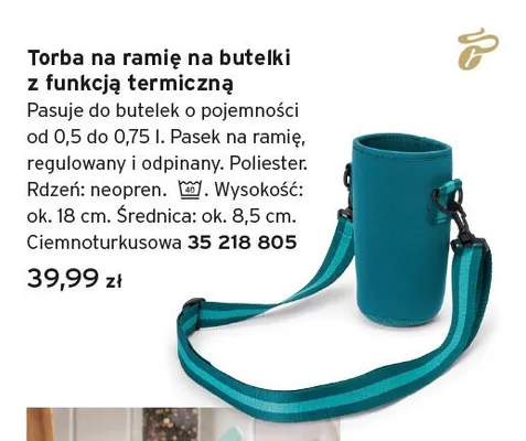 Torba na ramię na butelki z funkcją termiczną Tchibo promocja w Tchibo