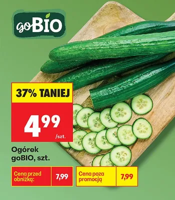 Ogórek długi Carrefour promocja w Biedronka