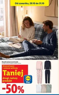 Piżamy i prześcieradła promocja w Lidl