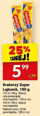 Krakersy Super Lajkonik promocja w Twój Market