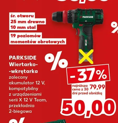 Wiertarko-wkrętarka Parkside promocja w Kaufland