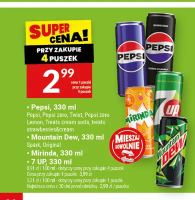 Napój gazowany Pepsi Zero Cukru promocja w Twój Market