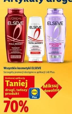 Wszystkie kosmetyki szampon, odżywka promocja w Lidl