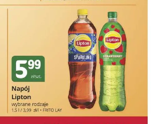 Napój Lipton Ice Tea Strawberry promocja w Marketvita