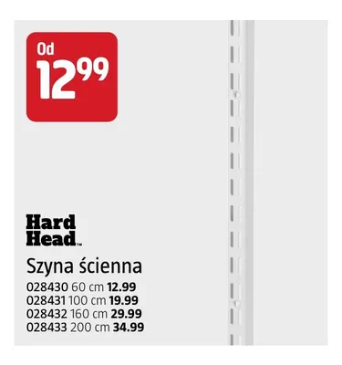 Szyna ścienna 60 cm Hard Head promocja w Jula