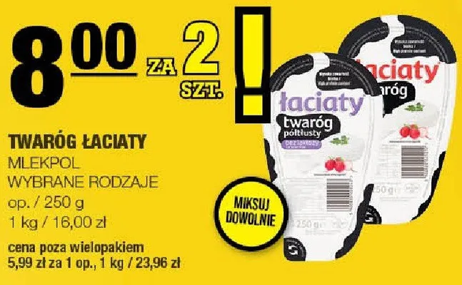 Twaróg łaciaty promocja w SPAR