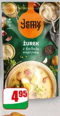 Zupa żurek z kiełbasą promocja w Dino
