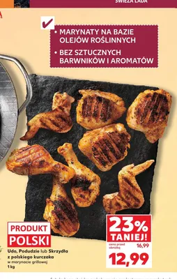 Podudzie z polskiego kurczaka w marynacie grillowej promocja w Kaufland