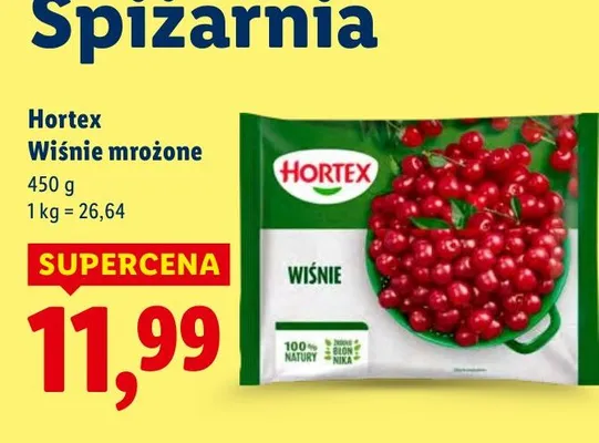 Wiśnie mrożone Hortex promocja w Lidl