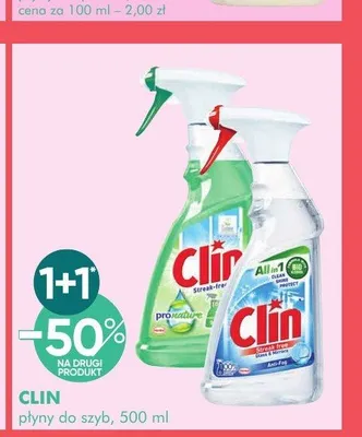 Płyn do szyb Clin Pro Nature promocja w Super-Pharm