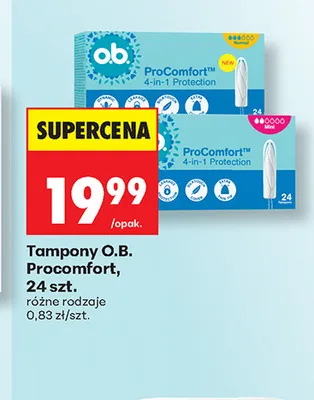 Tampony O.B. Procomfort promocja w Biedronka