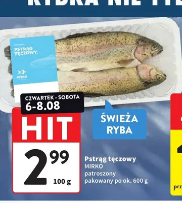 Pstrąg tęczowy patroszony Mirko promocja w Intermarche