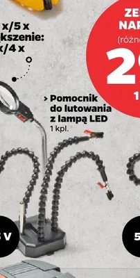 Pomocnik do lutowania z lampą LED Techliner promocja w Netto
