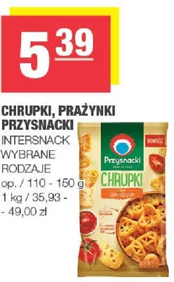 Chrupki, prażynki przekąskowe Intersnack wybrane rodzaje promocja w SPAR