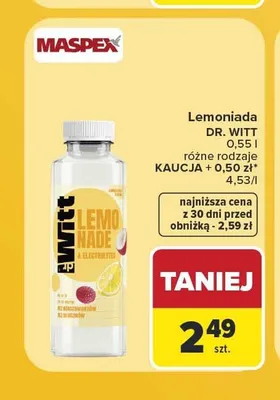 Lemoniada Dr. Witt promocja w Carrefour